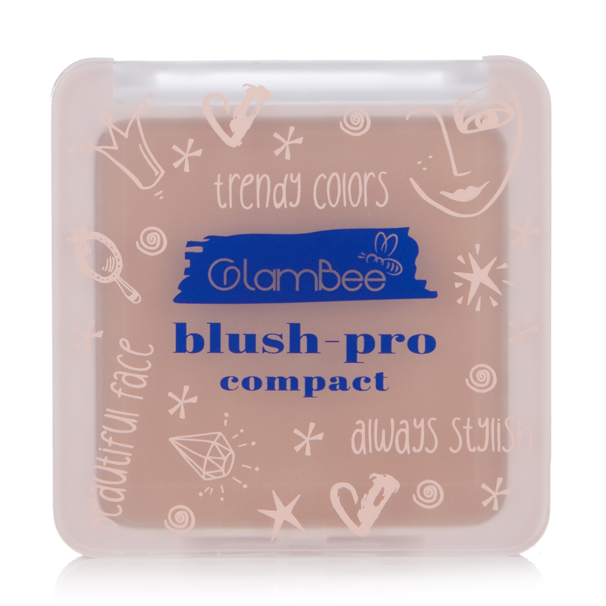Компактні рум'яна для обличчя GlamBee Blush-Pro 02, 5 г